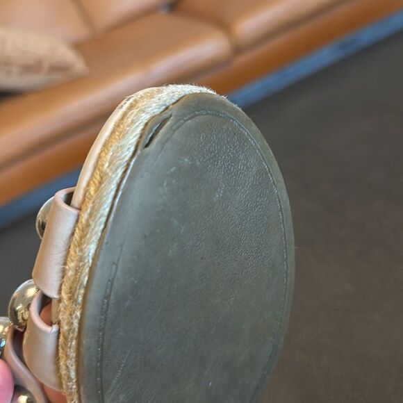 Marc Fisher Nude sandals with silver balls size 7 - Picture 6 of 7